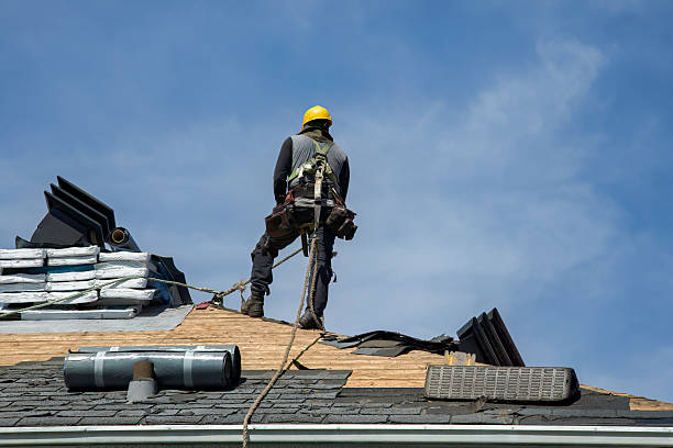 Professional Flat Roof Repair technician working in Hardy, VA